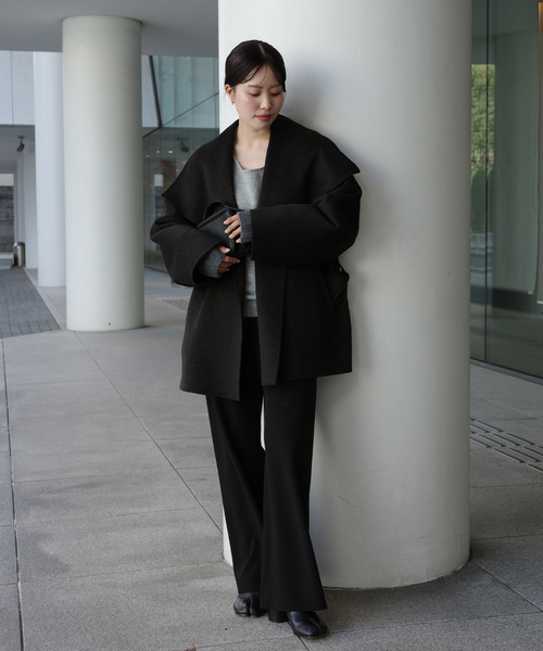 plage コート アウター 「追加」HAMILTON DRAPE HALF 2 レディース