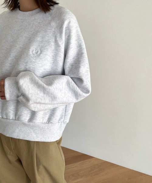 「CANAL JEAN」 スウェットカットソー ONE SIZE ネイビー レディース_画像2