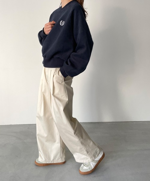 「CANAL JEAN」 スウェットカットソー ONE SIZE ネイビー レディース_画像4