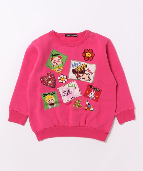 ヒスミニ ドール トレーナー HYSTERIC MINI（ヒステリックミニ） トレーナー SCRAP PATCHWORK 裏毛