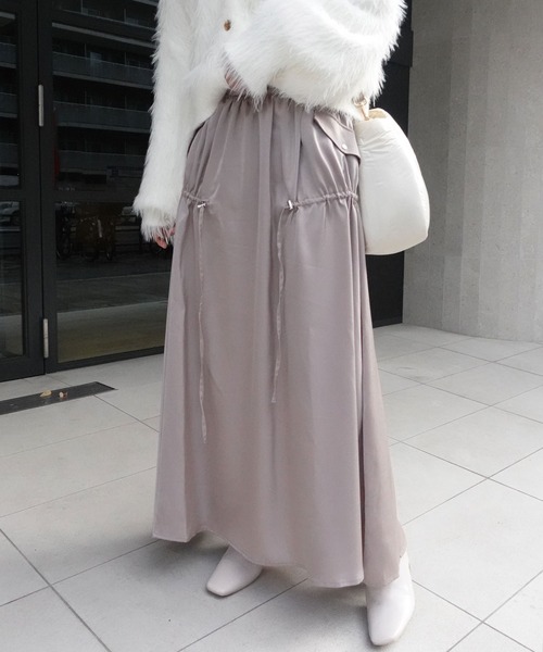 「CORNERS」 「lowy by corners」ロングスカート M ブラック レディース_画像9