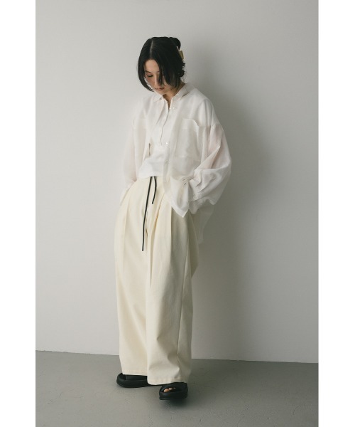 「STYLEMIXER」 長袖シャツ FREE アイボリー レディース_画像4