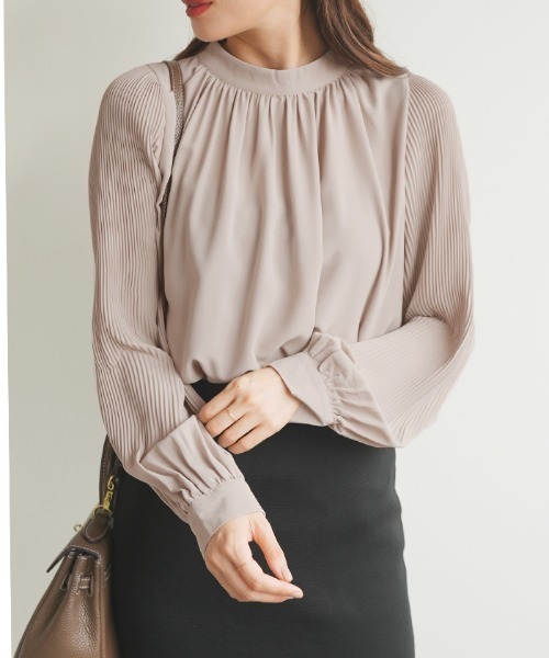 「Futier land」 長袖ブラウス FREE グレイッシュベージュ レディース_画像2