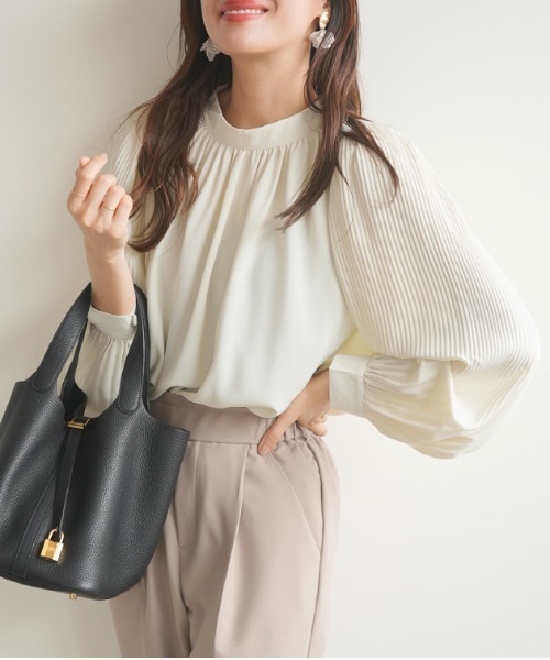 「Futier land」 長袖ブラウス FREE グレイッシュベージュ レディース_画像6