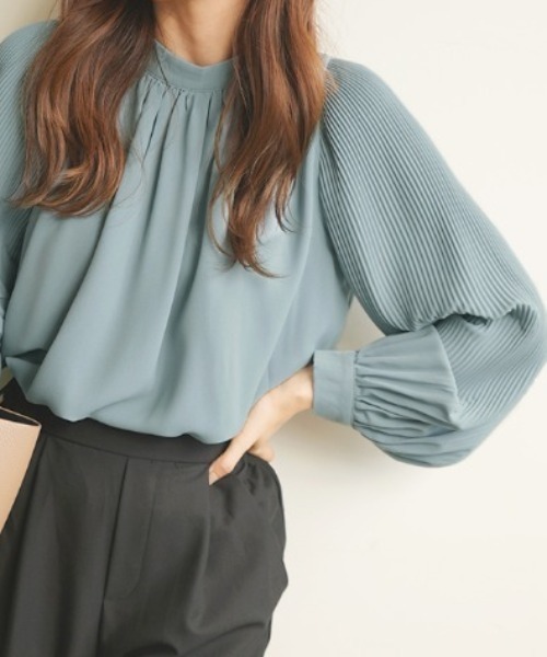 「Futier land」 長袖ブラウス FREE グレイッシュベージュ レディース_画像7