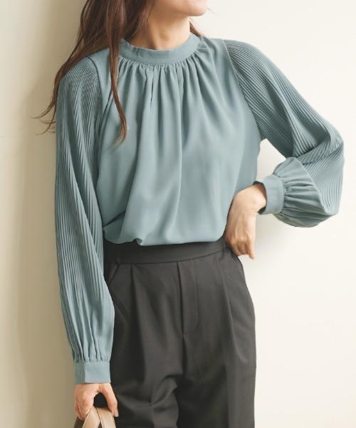 「Futier land」 長袖ブラウス FREE グレイッシュベージュ レディース_画像8