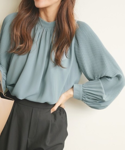 「Futier land」 長袖ブラウス FREE グレイッシュベージュ レディース_画像9