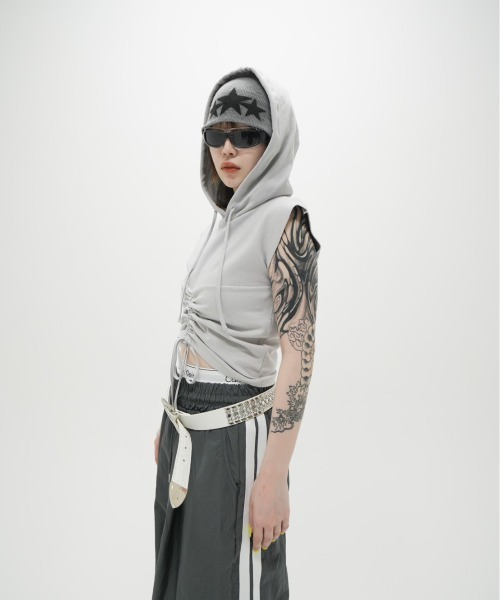 「XU」 ニットキャップ ONE SIZE グレー メンズ_画像4