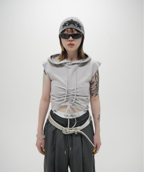 「XU」 ニットキャップ ONE SIZE グレー メンズ_画像9