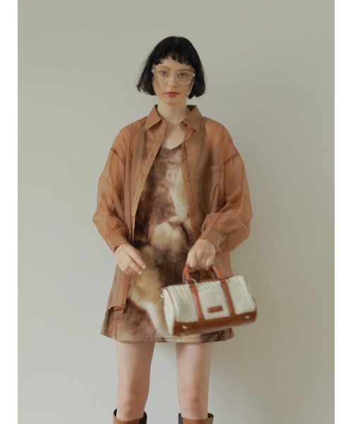 「AMAIL」 長袖シャツ FREE ホワイト レディース_画像4