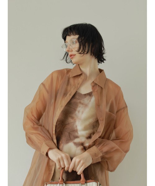 「AMAIL」 長袖シャツ FREE ホワイト レディース_画像6