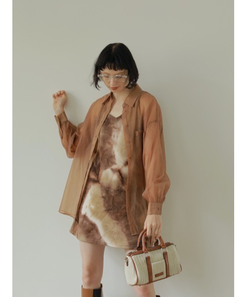 「AMAIL」 長袖シャツ FREE ホワイト レディース_画像7