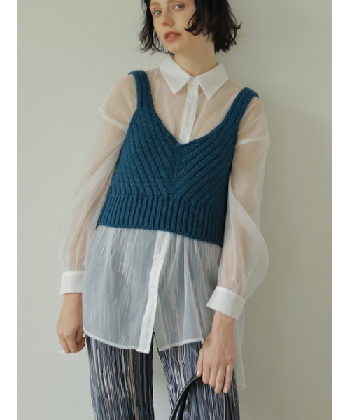 「AMAIL」 長袖シャツ FREE ホワイト レディース_画像8