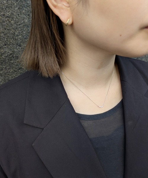 ネックレス 「レイヤード」 ビジュー ネックレス レディースの画像