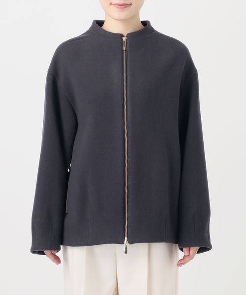 NOBLE レイズドネックジップ コート 2025 ノーブル NOBLE MTRレイズドネックジップコート （ナチュラル