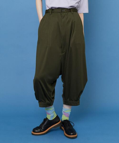 FRAPBOIS（フラボア） サルエルパンツ 1 カーキ レディース : ZOZOTOWN