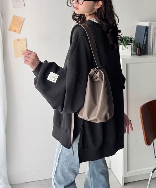 「Java」 スウェットカットソー LARGE チャコール レディース_画像3