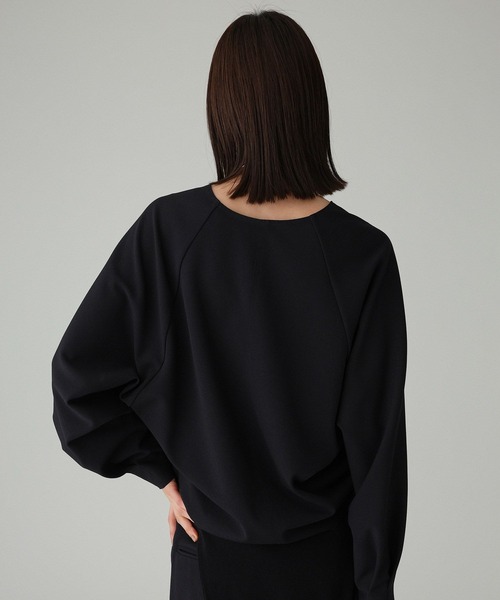 BABYLONE（バビロン） tシャツ 「多機能素材」ジョーゼットVネックプル