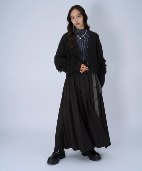 HARE（ハレ） カーディガン パッチワークニットカーディガン(HARE