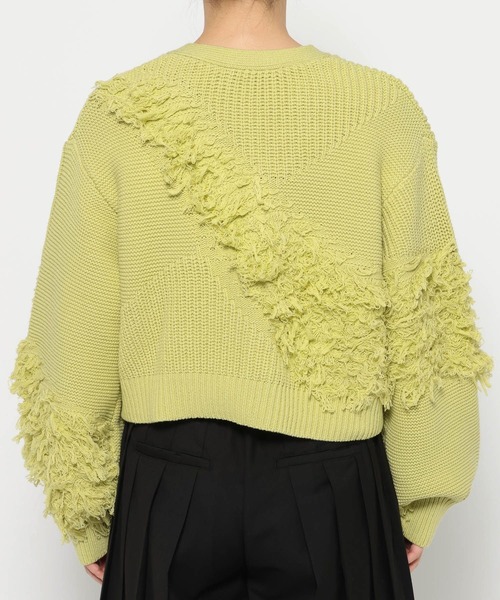 HARE（ハレ） カーディガン パッチワークニットカーディガン(HARE