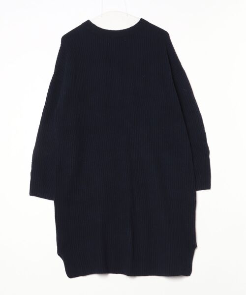 「BABYLONE」 ニットワンピース FREE ネイビー レディース_画像2