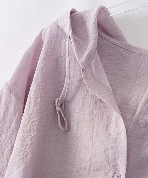 「CADBURY」 長袖ブラウス MEDIUM パープル レディース_画像3