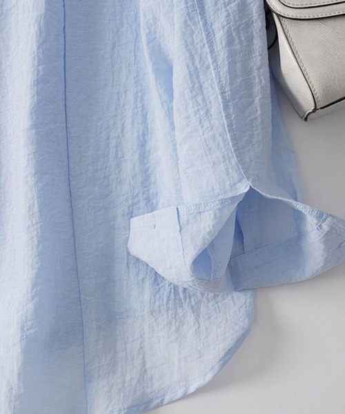 「CADBURY」 長袖ブラウス MEDIUM パープル レディース_画像6