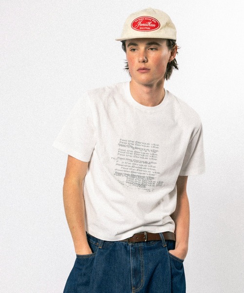 Elanque tシャツ graphic lame print T-shirt / グラフィックラメ