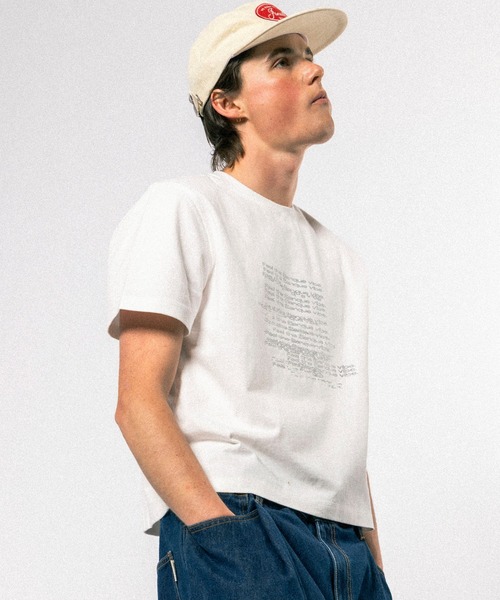Elanque tシャツ graphic lame print T-shirt / グラフィックラメ