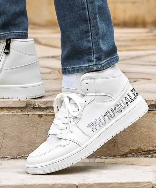 1PIU1UGUALE3 RELAX ウノピゥウノウグァーレトレ リラックス スパークリングロゴスニーカー ラインストーン 靴 メンズ シューズ 1PIU1UGUALE3 RELAX スニーカー 1PIU1UGUALE3 RELAX(ウノピゥウノウ