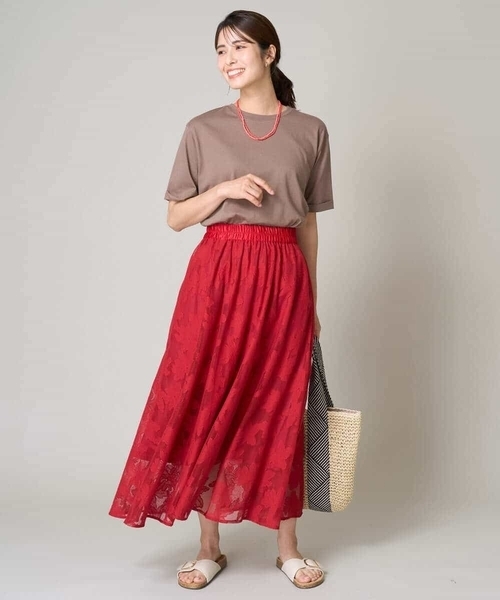 「a.v.v」 スカート 34 ネイビー レディース_画像5