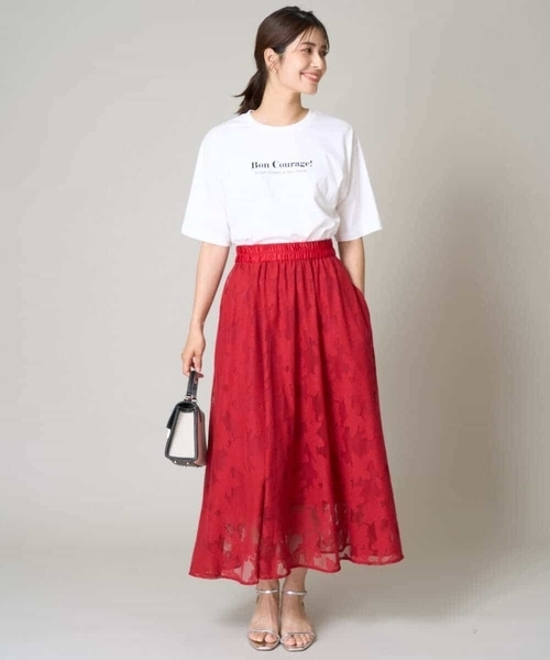 「a.v.v」 スカート 34 ネイビー レディース_画像6