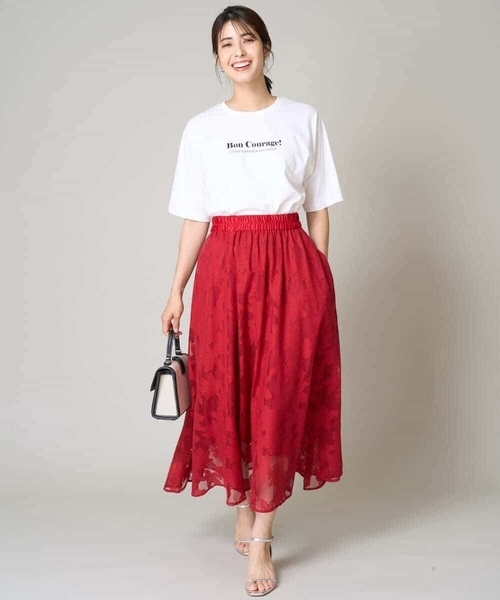 「a.v.v」 スカート 34 ネイビー レディース_画像7