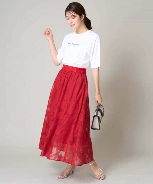 「a.v.v」 スカート 34 ネイビー レディース_画像8