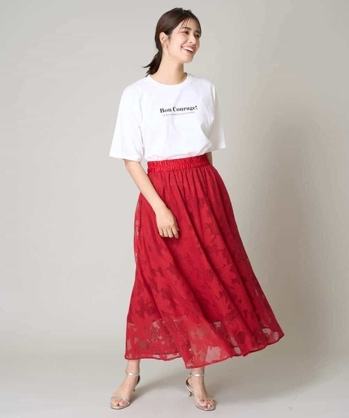 「a.v.v」 スカート 34 ネイビー レディース_画像9