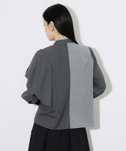 [UNITED TOKYO] длинный рукав блуза 1 черный женский 