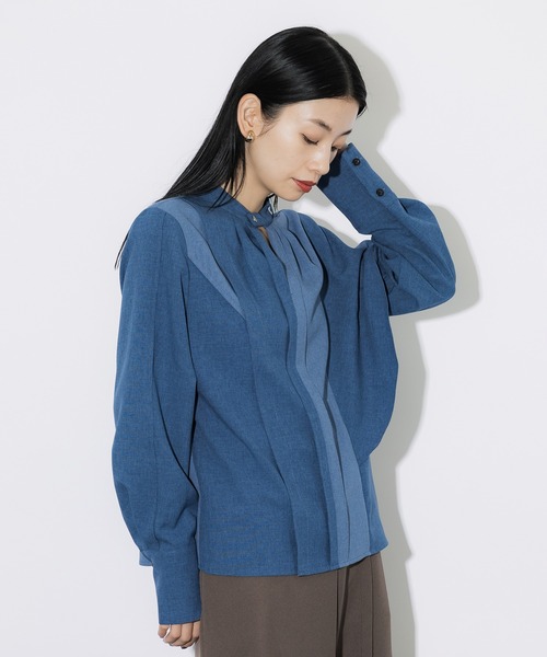 [UNITED TOKYO] длинный рукав блуза 1 черный женский 