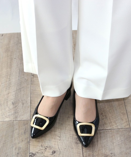 「Fin」 パンプス 23cm ブラック レディース_画像6