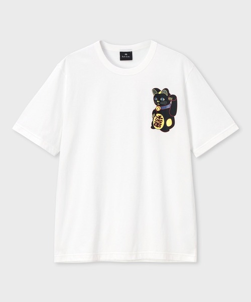 PS Paul Smith tシャツ Manekineko” Tシャツ / 162551 220X メンズ