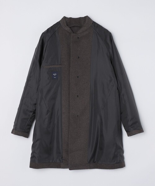 「SHIPS Colors」 ステンカラーコート SMALL ネイビー メンズ_画像7
