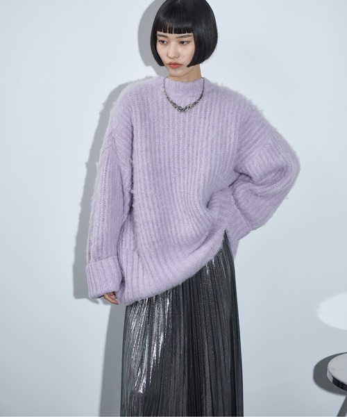 「THE YOn」 ニットカーディガン FREE グレー レディース_画像9