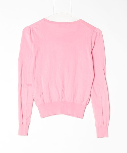 「Aveniretoile」 刺繍ニットカーディガン 36 ピンク レディース_画像2