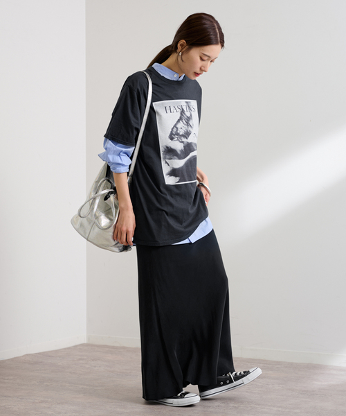 FRAMeWORK（フレームワーク） 半袖Tシャツ FREE ブラック レディース