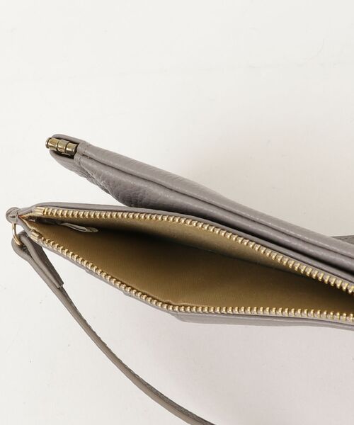 「HASHIBAMI」 ワンポイントショルダーバッグ - グレー レディース_画像4