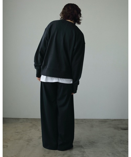 「anuke」 スウェットカットソー FREE ブラック レディース_画像2