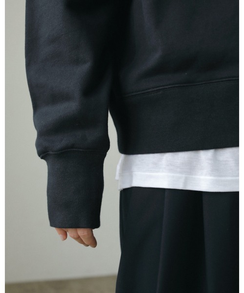 「anuke」 スウェットカットソー FREE ブラック レディース_画像4