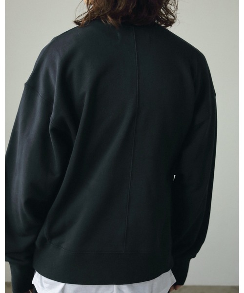 「anuke」 スウェットカットソー FREE ブラック レディース_画像6