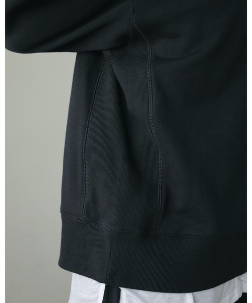 「anuke」 スウェットカットソー FREE ブラック レディース_画像7