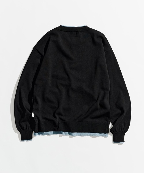 「WETTEMPT」 カーディガン LARGE ブラック メンズ_画像2