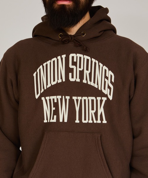「Champion」 プルオーバーパーカー LARGE ブラック メンズの画像